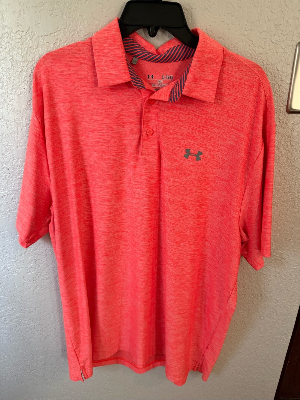 Under Armour Men’s Coral Heather Performance Polo